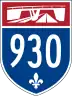 Autoroute 930 marker