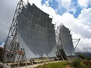 Aerials of the ACE High troposcatter station, Lefkada.