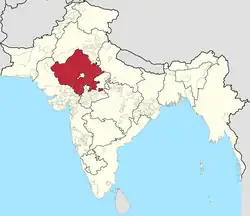 The Rajputana Agency within the Indian Empire in 1920