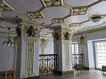 Art Nouveau mascarons in Albert Street no. 4, Riga, Latvia, designed by Mikhail Eisenstein, 1904