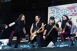 Riot V performing at Wacken Open Air on August 4, 2018.