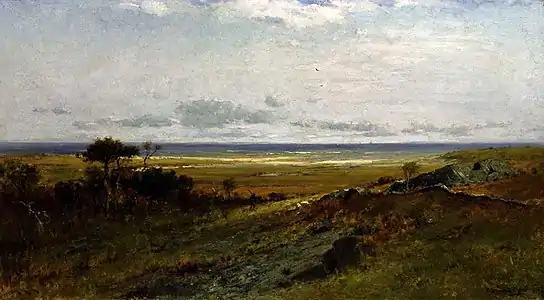 Near the Ocean (1879) oil on canvas, 57.1 x 102.8&nbsp;cm (22.5 x 40.5 in), Smithsonian American Art Museum, Washington D.C.