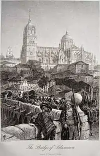 Roman Bridge of Salamanca, 1860