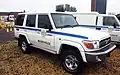 A Toyota Land Cruiser of the South African Military Police.