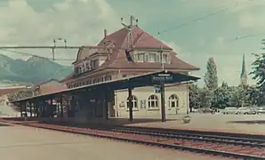 Platforms and station building (undated)