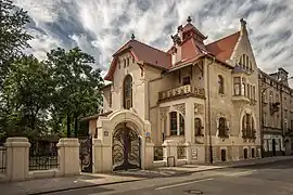 Leopold Kindermann's Villa in Łódź (by Gustaw Landau-Gutenteger, 1903)