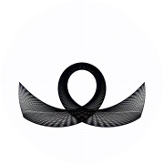 An orbit of the swinging Atwood's machine for 
  
    
      
        μ
        =
        6
      
    
    {\displaystyle \mu =6}
  
, 
  
    
      
        
          θ
          
            0
          
        
        =
        
          
            π
            2
          
        
      
    
    {\displaystyle \theta _{0}={\frac {\pi }{2}}}
  
, and zero initial velocity.
