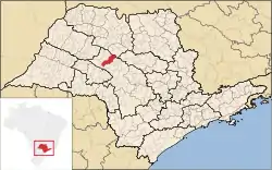 Location in São Paulo state