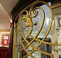 Ironwork on the ticket booth