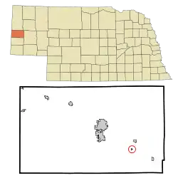 Location of Melbeta, Nebraska