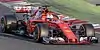 Sebastian Vettel driving a Ferrari Formula One at the Circuit de Barcelona-Catalunya in early 2017