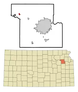 Location within Shawnee County and Kansas