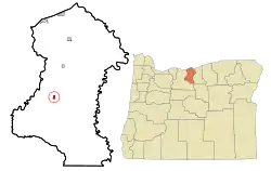 Location in Oregon