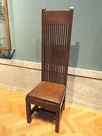 Side chair by Frank Lloyd Wright (c. 1902) (Cleveland Museum of Art)