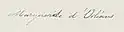 Princess Marguerite d'Orléans's signature