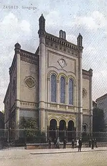 The Zagreb Synagogue in 1906