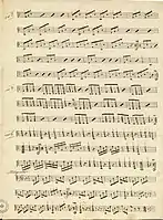 Second three variations of Six Variations for guitar and violin