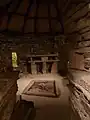 Reconstructed house interior at Skara Brae