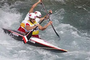 Piotr Szczepański and Marcin Pochwała in Men's slalom C-2