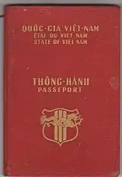 Passport design of the State of Vietnam.