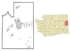 Location of Latah, Washington