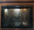Tablet commemorating the foundation of the church by the 1st&nbsp;Duke of Westminster