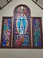 Stained glass window, St. Thomas the Apostle, Laurel Lodge