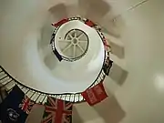 Steps inside the lighthouse