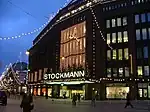 The Stockmann department store with its Christmas decorations