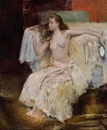 Portrait of Young Woman with Mirror