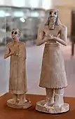 Male and female worshippers, Iraq Museum