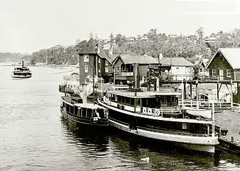 At Fig Tree depot on the Lane Cove River, 1925