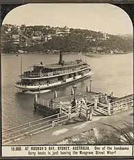 Approaching Musgrave Street Wharf circa 1912