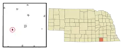 Location of Deshler, Nebraska