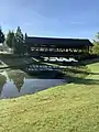 The covered bridge at Discovery Park.