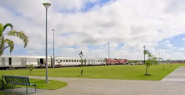 The Ghan at Darwin railway station, East Arm, in 2005
