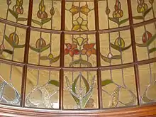 Art nouveau style stained glass