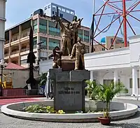 Statue commemorating the "Victory of 30 April 1975" at the Museum of the Ho Chi Minh Campaign