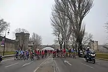 The peloton in Avignon