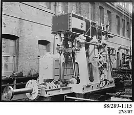 Triple expansion steam engine for Koree at Clyde Engineering yard