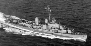 USS Frank E. Evans, 1945