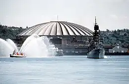 The once-iconic Kingdome, built 1976, demolished 2000