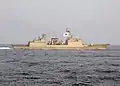 ROKS Gang Gam-chan underway in the Pacific Ocean on 13 October 2009.