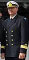 Rear admiral (lower half) Andreas Olsson showing sleeve insignia