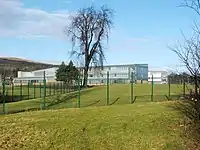 The new school building from the South
