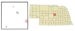 Location of North Loup, Nebraska