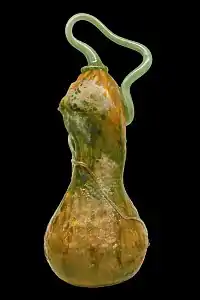 Crystal vase from Daum Studio made of blown glass with polcrhome enamels added while it was hot. (1910)