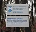 Signpost at the Big Brezar Shaft Mass Grave