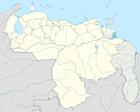 Map showing the location of Páez Municipality within Venezuela