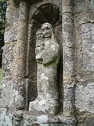 A statue of the Virgin and child